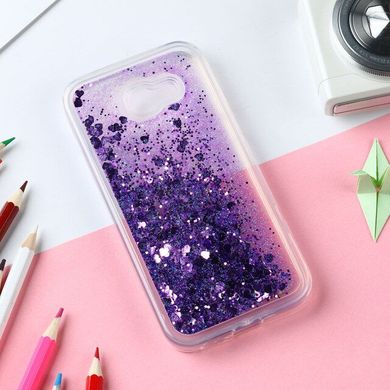 Чехол Glitter для Samsung Galaxy A7 2016 / A710 Бампер Жидкий блеск Фиолетовый