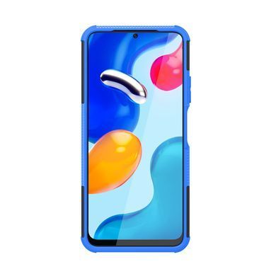Чехол Armor для Xiaomi Redmi Note 12S бампер противоударный с подставкой Blue