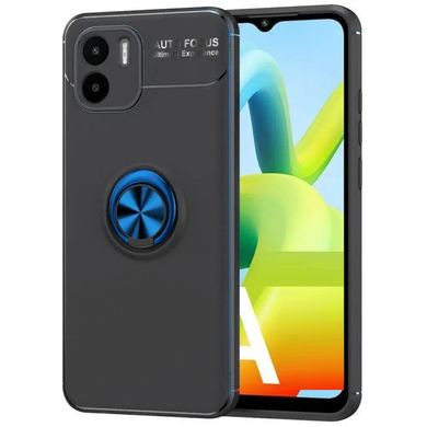 Чехол TPU Ring для Xiaomi Redmi A2 Plus бампер противоударный с подставкой Black-Blue