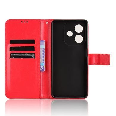 Чехол Idewei для OPPO A40m / CPH2669 книжка кожа PU с визитницей красный