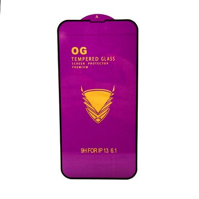 Защитное стекло OG 6D Full Glue для Iphone 13 Pro полноэкранное черное