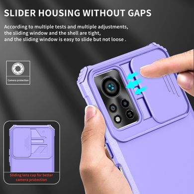 Чехол Hide Shield для Infinix Hot 11S NFC противоударный бампер с подставкой Purple
