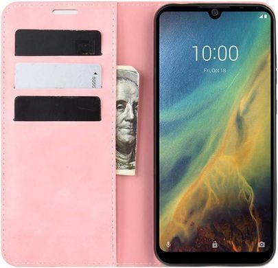 Чехол Taba Retro-Skin для ZTE Blade A7 2020 книжка кожа PU с визитницей розовый