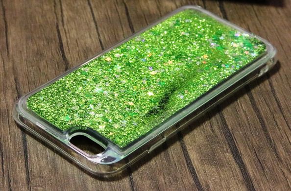 Чохол Glitter для Iphone 6 Plus / 6s Plus Бампер Рідкий блиск зелений