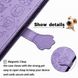 Чехол Embossed Cat and Dog для IPhone XS Max книжка с визитницей кожа PU фиолетовый