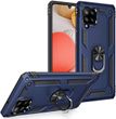 Чехол Shield для Samsung Galaxy M22 / M225 бампер противоударный с подставкой кольцом Dark-Blue