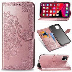Чехол Vintage для Iphone 12 Pro Max книжка кожа PU с визитницей розовый