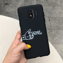 Чехол Style для Samsung Galaxy J4 2018 / J400F Бампер силиконовый с рисунком Черный Pew-Pew