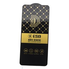 Защитное стекло ESD 6D Full Glue для Realme C51 полноэкранное черное