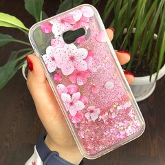 Чехол Glitter для Samsung Galaxy A3 2016 / A310 бампер Жидкий блеск аквариум Sakura