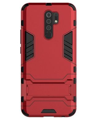 Чехол Iron для Xiaomi Redmi 9 бронированный бампер Red