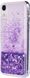 Чехол Glitter для Iphone XR бампер жидкий блеск фиолетовый