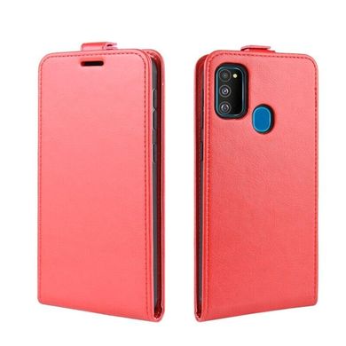 Чехол IETP для Samsung Galaxy M21 / M215 флип вертикальный кожа PU красный