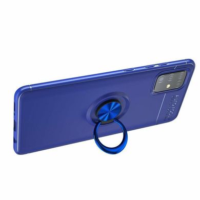 Чехол TPU Ring для Samsung Galaxy M31s / M317 бампер с подставкой Blue