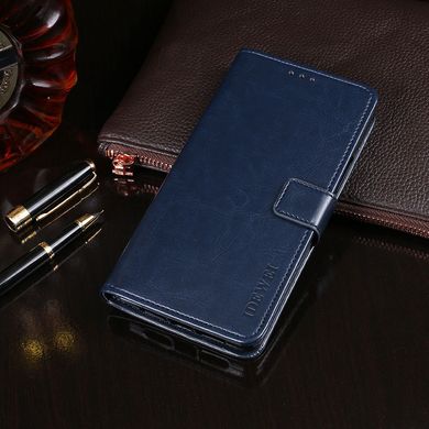 Чехол Idewei для Realme 8 / Realme 8 Pro книжка кожа PU с визитницей синий