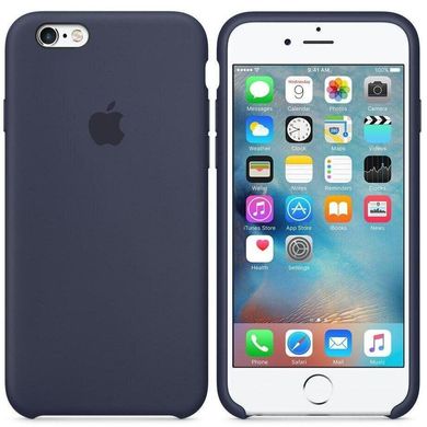 Чехол Silicone Сase для Iphone 6 Plus / Iphone 6s Plus бампер накладка Midnight Blue