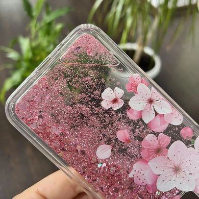 Чехол Glitter для Xiaomi Redmi 5 Plus (5.99") бампер Жидкий блеск аквариум Sakura УЦЕНКА