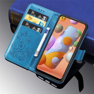 Чехол Clover для Samsung Galaxy M11 / M115 книжка кожа PU голубой