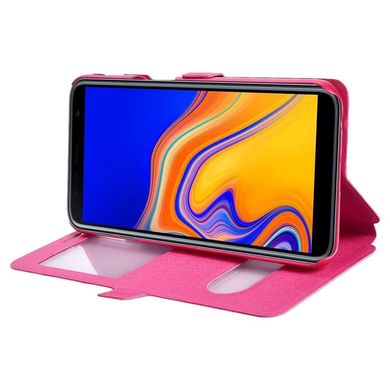 Чохол Window для Samsung Galaxy J6 Plus 2018 / J610 / J6 Prime книжка з віконцем Pink