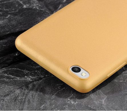 Чохол MAKAVO для Xiaomi Redmi 4a Бампер Матовий ультратонкий золотий