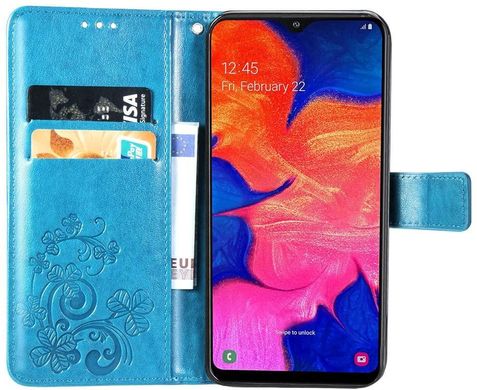 Чохол Clover для Samsung Galaxy A10 2019 / A105 книжка шкіра PU блакитний