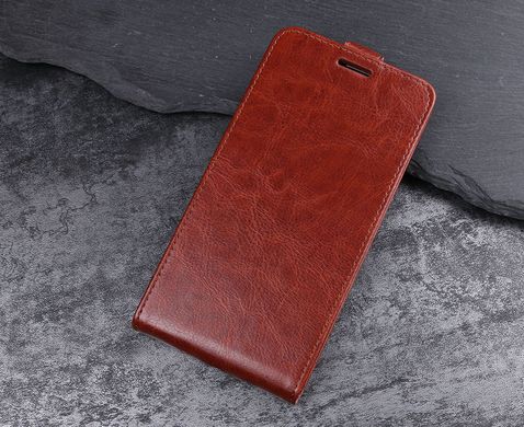 Чехол IETP для Xiaomi Redmi 5 флип вертикальный кожа PU коричневый