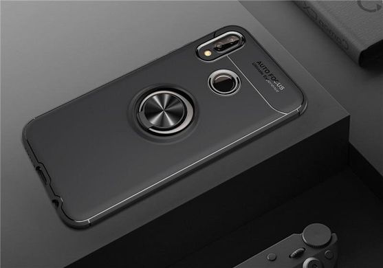 Чохол TPU Ring для Huawei P Smart 2019 / HRY-LX1 Бампер Black