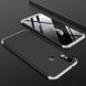 Чехол GKK 360 для Xiaomi Redmi Note 6 Pro бампер оригинальный Black-Silver
