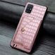 Чехол Croc для Samsung A51 2020 / A515 кожа PU бампер с карманом розовый