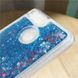Чехол Glitter для Xiaomi Redmi 6A Бампер Жидкий блеск Синий