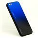 Чохол Gradient для Iphone SE 2022 бампер накладка Blue-Black