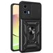 Чехол Hide Shield для Motorola Moto G24 / G24 Power бампер противоударный с подставкой кольцом Black