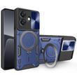 Чохол Magnetic Shield для OPPO A40m / CPH2669 протиударний бампер з підставкою кільцем Blue