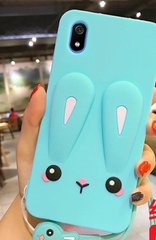 Чехол Funny-Bunny 3D для Xiaomi Redmi 7A бампер резиновый голубой
