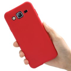 Чохол Style для Samsung J7 2015 / J700 Бампер силіконовий Червоний