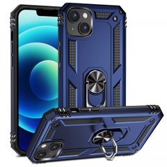 Чехол Shield для Iphone 14 бампер противоударный с подставкой Dark-Blue