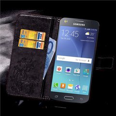 Чехол Clover для Samsung Galaxy J7 2015 J700 книжка женский черный