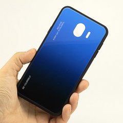 Чехол Gradient для Samsung J4 2018 / J400 бампер накладка Blue-Black