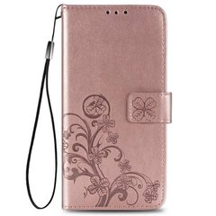 Чехол Clover для Xiaomi Redmi 9 книжка кожа PU розовое золото