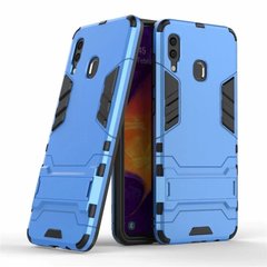 Чехол Iron для Samsung Galaxy A40 2019 / A405F бронированный бампер Броня Blue