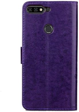 Чехол Clover для Huawei Y7 2018 / Y7 Prime 2018 книжка кожа PU Фиолетовый