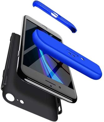Чохол GKK 360 для Iphone SE 2020 Бампер оригінальний з вирізом Black-Blue