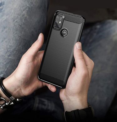Чехол Carbon для Motorola Moto G20 бампер противоударный Black