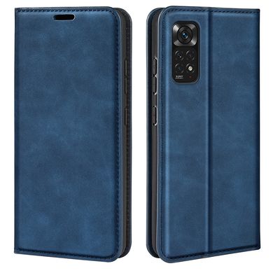 Чехол Taba Retro-Skin для Xiaomi Redmi Note 11 / Note 11S книжка кожа PU с визитницей синий