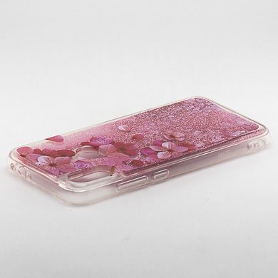 Чехол Glitter для Xiaomi Redmi 7 Бампер Жидкий блеск Sakura