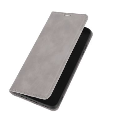 Чехол Taba Retro-Skin для Xiaomi Redmi Note 9T книжка кожа PU с визитницей серый