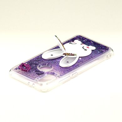 Чохол Glitter для Xiaomi Mi A2 / Mi 6X бампер рідкий блиск Заєць Фіолетовий