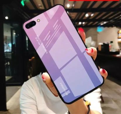 Чехол Gradient для Iphone 7 Plus / Iphone 8 Plus бампер накладка Pink-Purple
