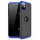 Чохол GKK 360 для Iphone 11 Бампер оригінальний з вирізом Black-Blue