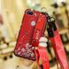 Чехол Lanyard для Xiaomi Mi 8 Lite бампер с ремешком Red